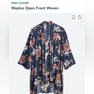 Pink clover Maples open woven top